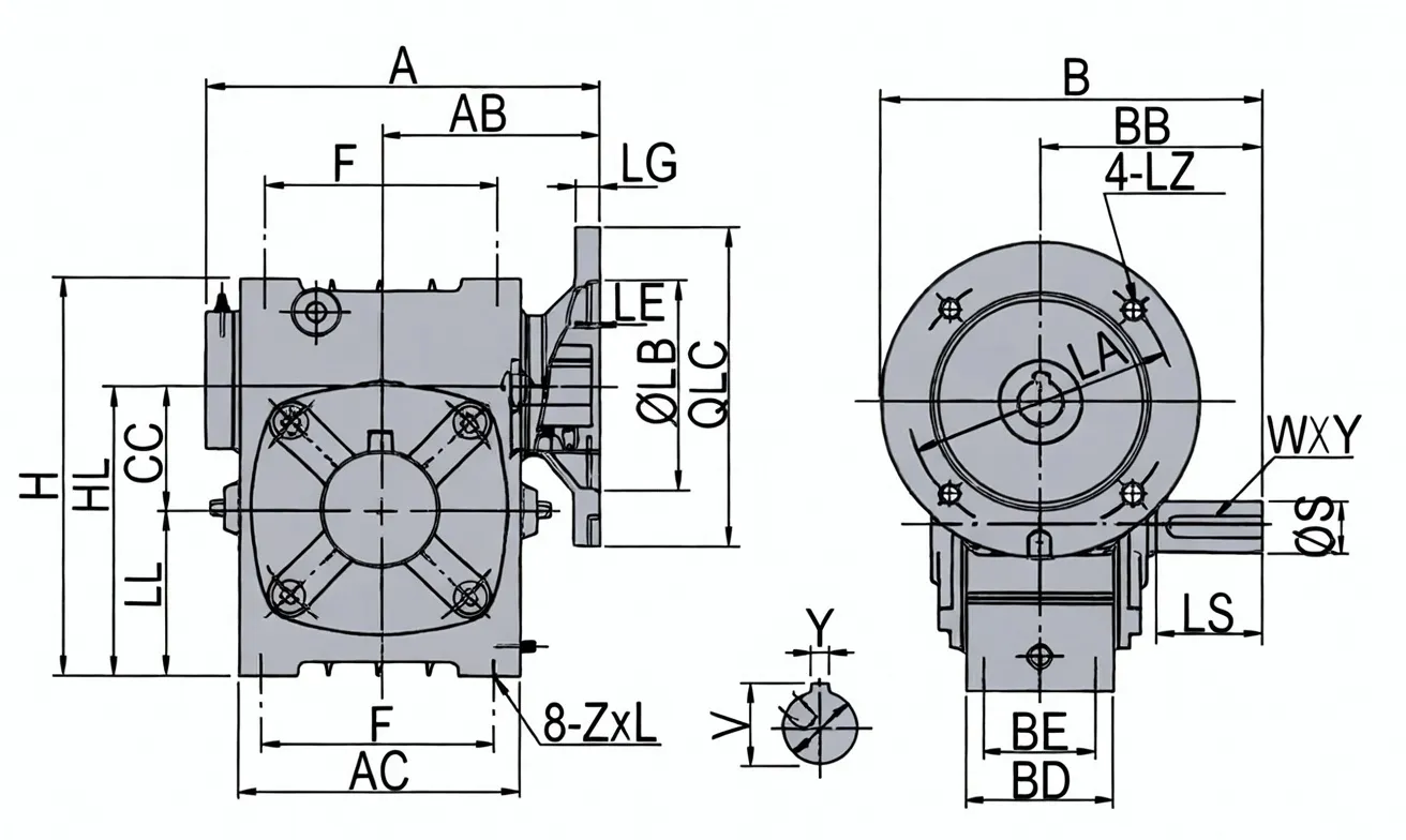 WD Series Worm Gear Reducer FCWD 3 Worm Gear
